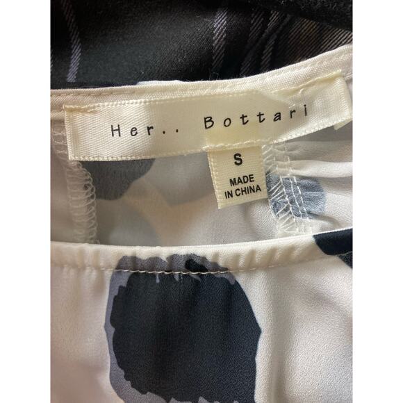 Polka Dot Blouse Mix Media Dots Size Small - Picture 6 of 8